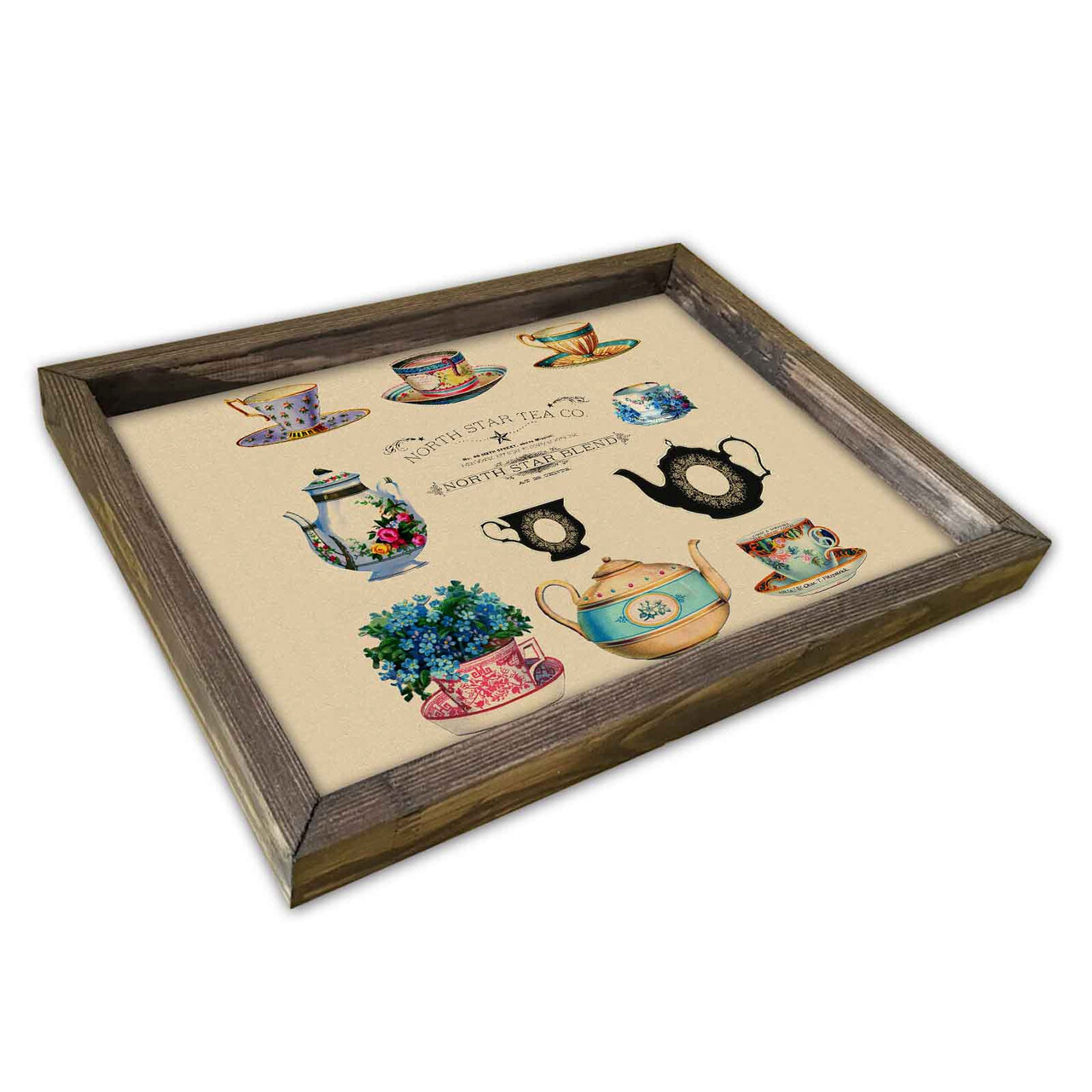 Tava pentru servire, AT-007, 30x40 cm, Multicolor - imagine 3